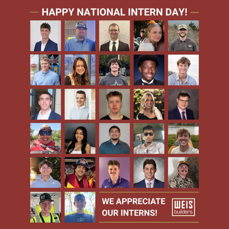 We appreciate our interns! (11 x 11 in)